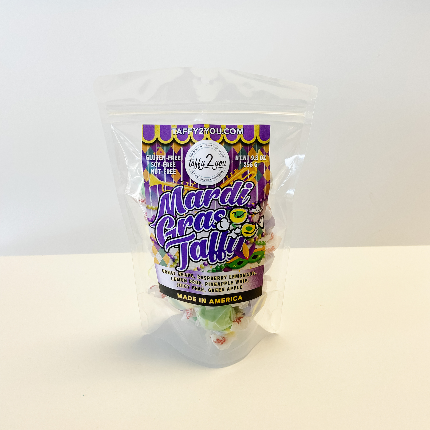 Seasonal Taffy - Mardi Gras Taffy