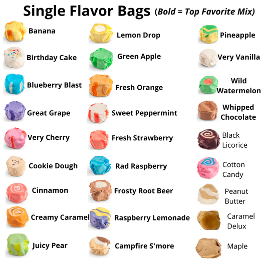 Singl Flavor Taffy Bag (5.3 oz.)