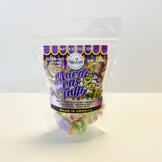 Seasonal Taffy - Mardi Gras Taffy